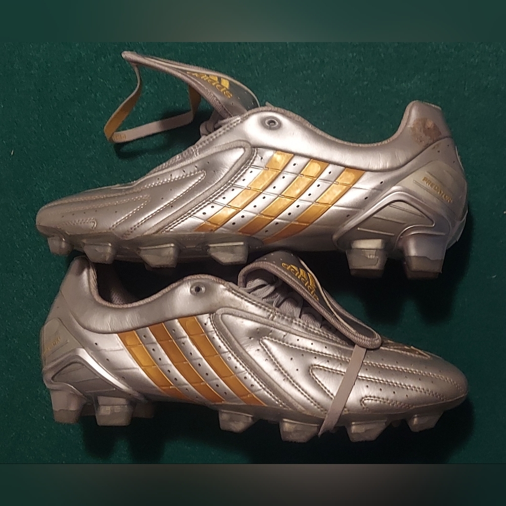 ADIDAS PREDATOR CLIMACOOL MEN'S SILVER SYNTHETIC ATHLETIC SOCCER SHOES SIZE 13 - Picture 8 of 15